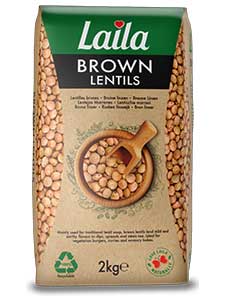 Laila Brown Lentils 2Kg